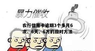 农行信用卡逾期3个多月6次、6天、6万的应对方法