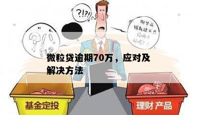 微粒贷逾期70万，应对及解决方法