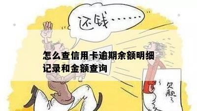 怎么查信用卡逾期余额明细记录和金额查询