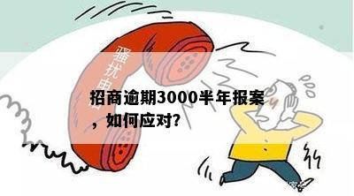 招商逾期3000半年报案，如何应对？