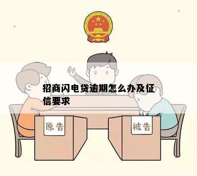 招商闪电贷逾期怎么办及征信要求