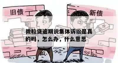 微粒贷逾期说集体诉讼是真的吗，怎么办，什么意思