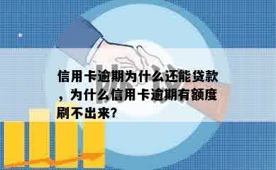 信用卡逾期为什么还能贷款，为什么信用卡逾期有额度刷不出来？