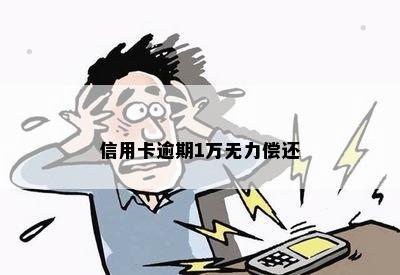 信用卡逾期1万无力偿还