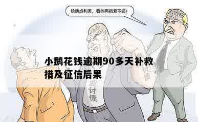 小鹅花钱逾期90多天补救措及征信后果