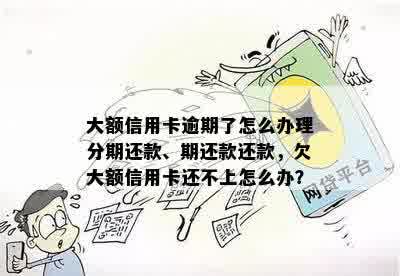 大额信用卡逾期了怎么办理分期还款、期还款还款，欠大额信用卡还不上怎么办？