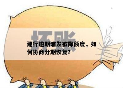 建行逾期浦发被降额度，如何协商分期恢复？