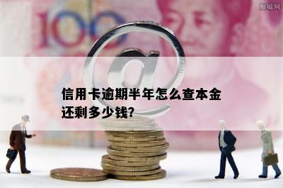 信用卡逾期半年怎么查本金还剩多少钱？