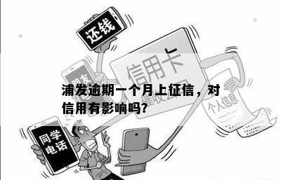 浦发逾期一个月上征信，对信用有影响吗？