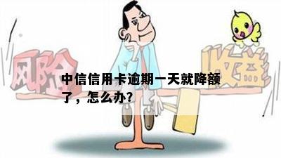 中信信用卡逾期一天就降额了，怎么办？