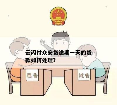 云闪付众安贷逾期一天的贷款如何处理？