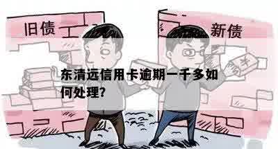 东清远信用卡逾期一千多如何处理？