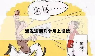 浦发逾期几个月上征信