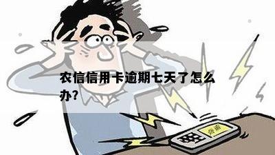 农信信用卡逾期七天了怎么办？