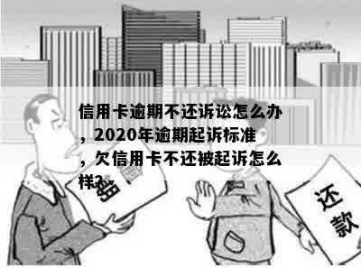 信用卡逾期不还诉讼怎么办，2020年逾期起诉标准，欠信用卡不还被起诉怎么样？