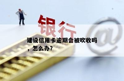 建设信用卡逾期会被吹收吗，怎么办？