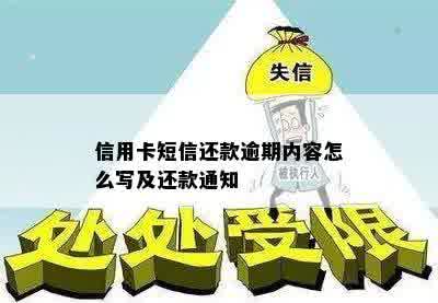 信用卡短信还款逾期内容怎么写及还款通知