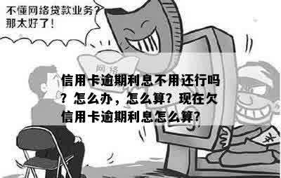 信用卡逾期利息不用还行吗？怎么办，怎么算？现在欠信用卡逾期利息怎么算？