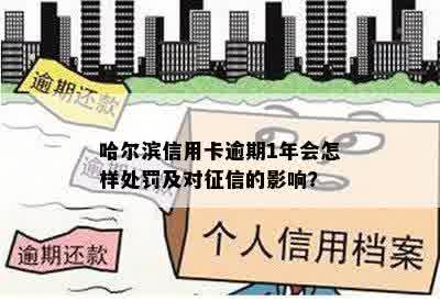 哈尔滨信用卡逾期1年会怎样处罚及对征信的影响？