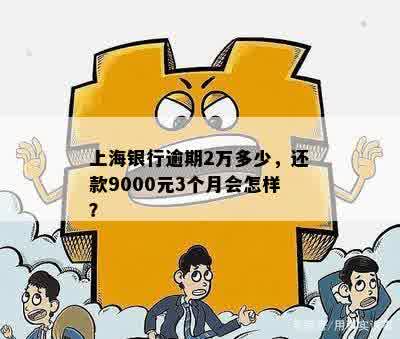 上海银行逾期2万多少，还款9000元3个月会怎样？