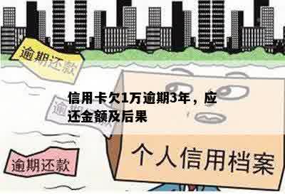 信用卡欠1万逾期3年，应还金额及后果