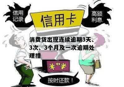 消费贷出现连续逾期3天、3次、3个月及一次逾期处理措