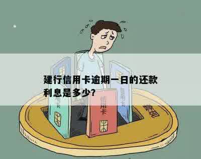 建行信用卡逾期一日的还款利息是多少？