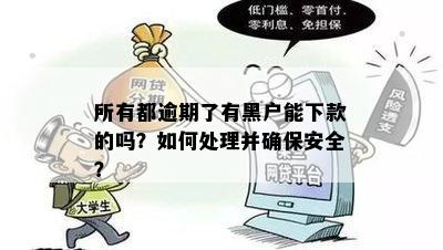 所有都逾期了有黑户能下款的吗？如何处理并确保安全？