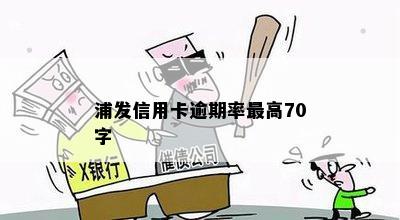 浦发信用卡逾期率更高70字