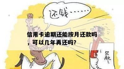 信用卡逾期还能按月还款吗，可以几年再还吗？