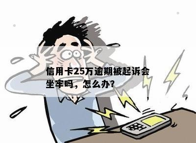 信用卡25万逾期被起诉会坐牢吗，怎么办？