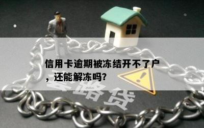 信用卡逾期被冻结开不了户，还能解冻吗？