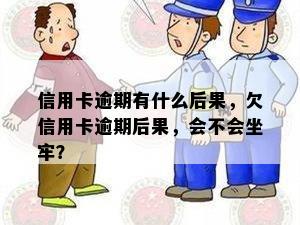 信用卡逾期有什么后果，欠信用卡逾期后果，会不会坐牢？