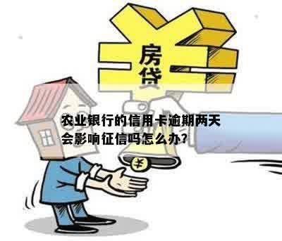 农业银行的信用卡逾期两天会影响征信吗怎么办？