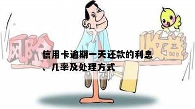 信用卡逾期一天还款的利息、几率及处理方式