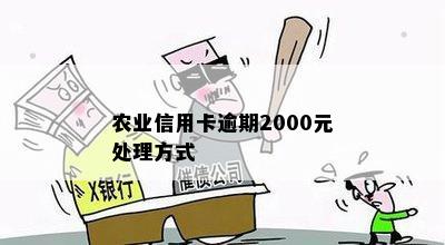 农业信用卡逾期2000元处理方式