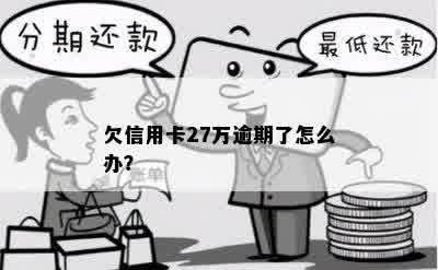 欠信用卡27万逾期了怎么办？