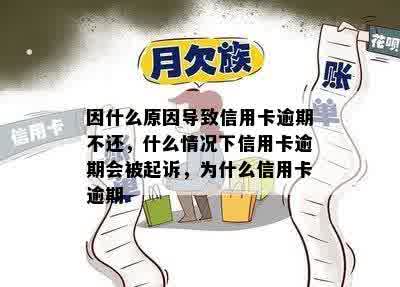 因什么原因导致信用卡逾期不还，什么情况下信用卡逾期会被起诉，为什么信用卡逾期