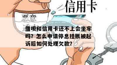 借呗和信用卡还不上会坐牢吗？怎么申请停息挂账被起诉后如何处理欠款？