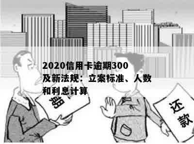 2020信用卡逾期300及新法规：立案标准、人数和利息计算