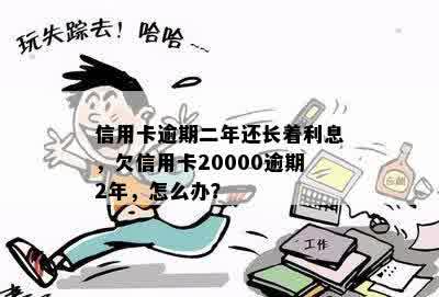 信用卡逾期二年还长着利息，欠信用卡20000逾期2年，怎么办？