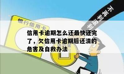 信用卡逾期怎么还最快还完了，欠信用卡逾期后还清的危害及自救办法