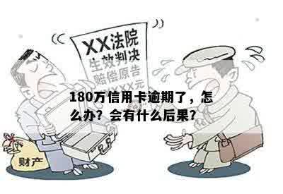 180万信用卡逾期了，怎么办？会有什么后果？