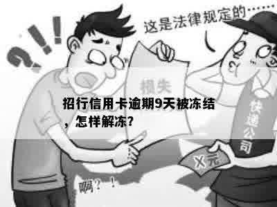 招行信用卡逾期9天被冻结，怎样解冻？