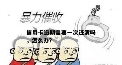 信用卡逾期需要一次还清吗，怎么办？