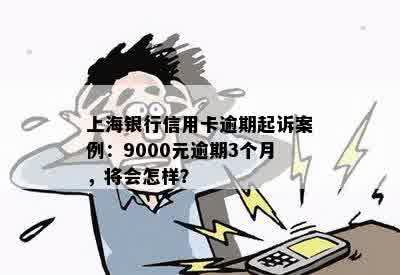 上海银行信用卡逾期起诉案例：9000元逾期3个月，将会怎样？