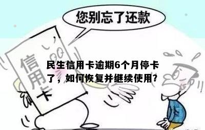 民生信用卡逾期6个月停卡了，如何恢复并继续使用？