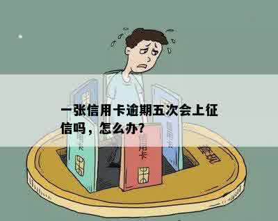 一张信用卡逾期五次会上征信吗，怎么办？