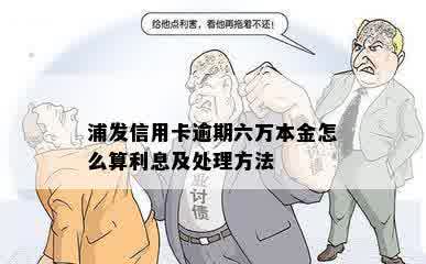 浦发信用卡逾期六万本金怎么算利息及处理方法