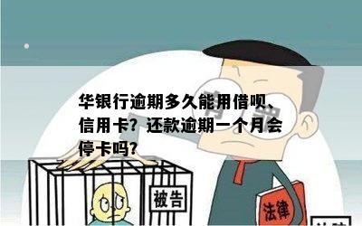 华银行逾期多久能用借呗、信用卡？还款逾期一个月会停卡吗？